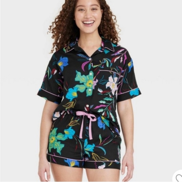 stars above Other - Stars Above Black Floral Pajama Set